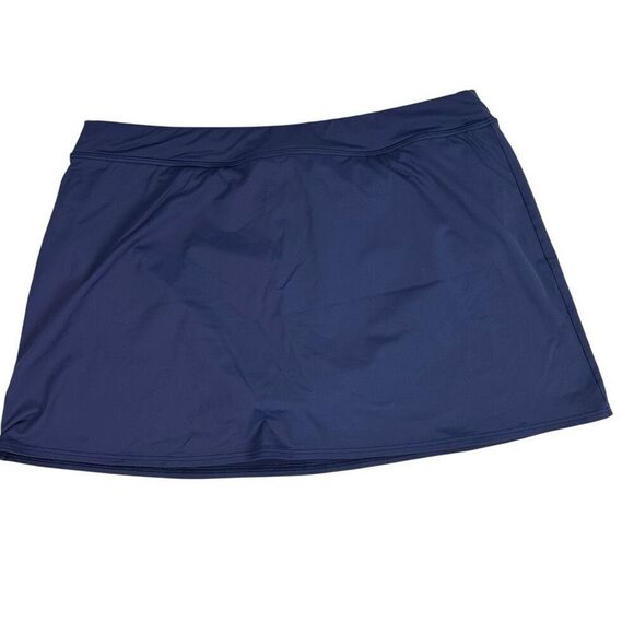 Lands End Swim Skirt with built-in briefs dark blue size 16 347223 - Picture 2 of 7